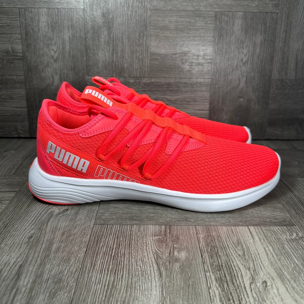 Puma Star Vital Outline Running Shoes Women 11 Neon Red Athletic 380054-02 NEW
